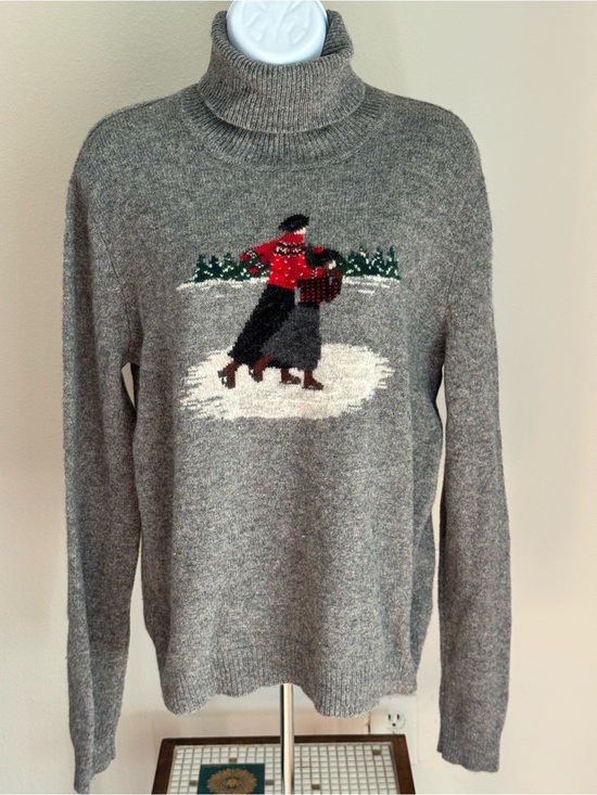 Lauren Ralph Lauren Sweaters - LAUREN RALPH LAUREN Holiday Ice Skaters Turtleneck Sweater - Lambswool - Large